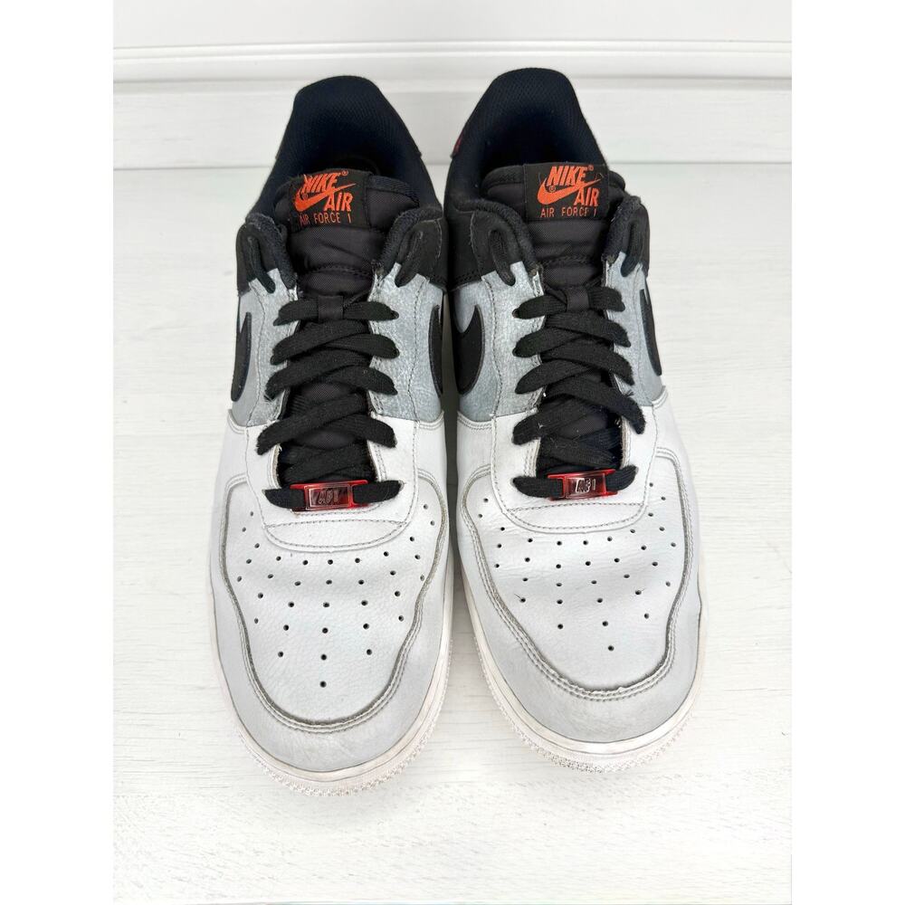 Nike Air Force 1 ‘07 LV8 Low Silver Black Men’s Size 12 Sneakers No Box - Picture 3 of 6
